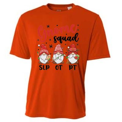 Slp Ot Pt Gnome Squad Christmas Therapist Team Xmas Pajamas Gift Cooling Performance Crew T-Shirt