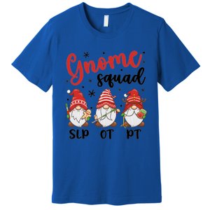 Slp Ot Pt Gnome Squad Christmas Therapist Team Xmas Pajamas Gift Premium T-Shirt