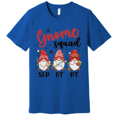 Slp Ot Pt Gnome Squad Christmas Therapist Team Xmas Pajamas Gift Premium T-Shirt