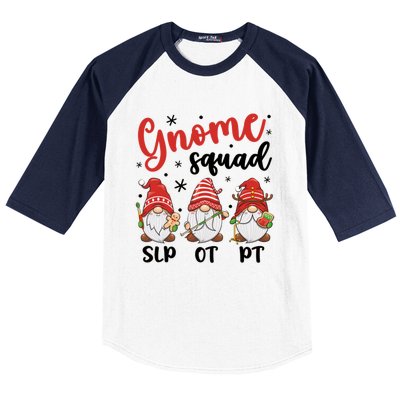 Slp Ot Pt Gnome Squad Christmas Therapist Team Xmas Pajamas Gift Baseball Sleeve Shirt