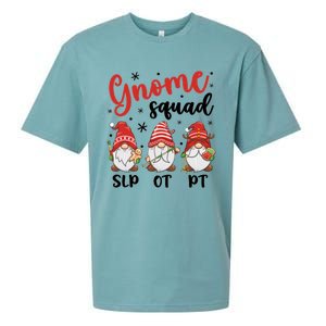 Slp Ot Pt Gnome Squad Christmas Therapist Team Xmas Pajamas Gift Sueded Cloud Jersey T-Shirt