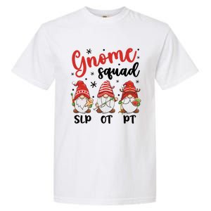 Slp Ot Pt Gnome Squad Christmas Therapist Team Xmas Pajamas Gift Garment-Dyed Heavyweight T-Shirt