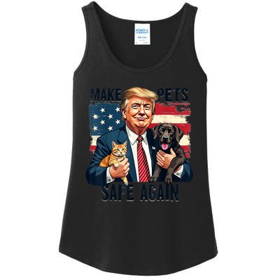 Save Our Pets Vote Trump Funny Trump Make Pets Safe Again Gift Ladies Essential Tank