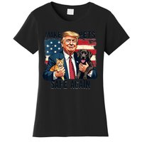 Save Our Pets Vote Trump Funny Trump Make Pets Safe Again Gift Women's T-Shirt