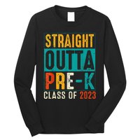 Straight Outta Pre K Preschool Graduation Gifts Long Sleeve Shirt