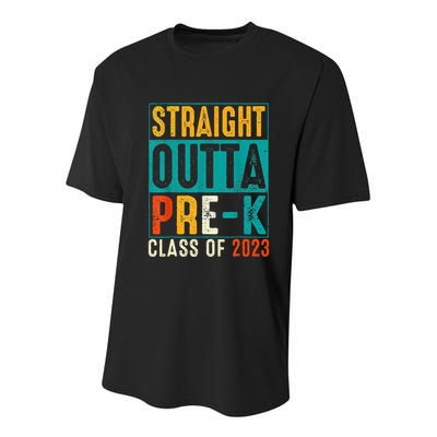 Straight Outta Pre K Preschool Graduation Gifts Youth Performance Sprint T-Shirt