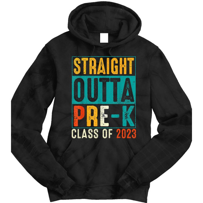 Straight Outta Pre K Preschool Graduation Gifts Tie Dye Hoodie