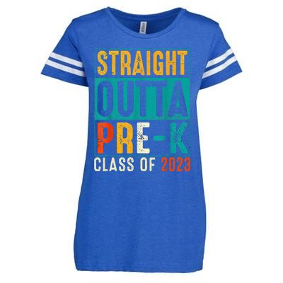 Straight Outta Pre K Preschool Graduation Gifts Enza Ladies Jersey Football T-Shirt