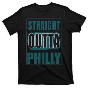 Straight Outta Philly Philadelphia Football Fans T-Shirt