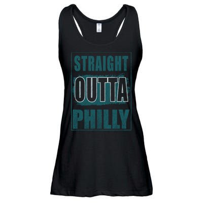 Straight Outta Philly Philadelphia Football Fans Ladies Essential Flowy Tank