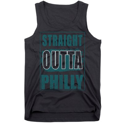 Straight Outta Philly Philadelphia Football Fans Tank Top