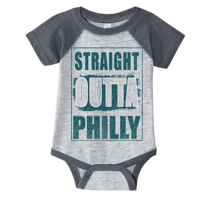 Straight Outta Philly Philadelphia Football Fans Infant Baby Jersey Bodysuit