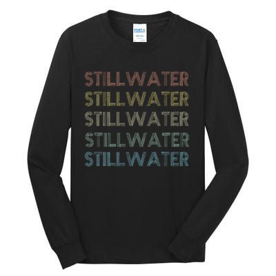 Stillwater Oklahoma Pride Vintage State Ok Retro 70s Tall Long Sleeve T-Shirt