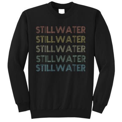 Stillwater Oklahoma Pride Vintage State Ok Retro 70s Tall Sweatshirt