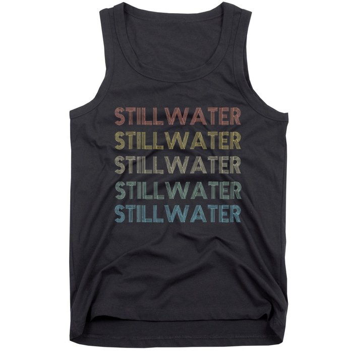 Stillwater Oklahoma Pride Vintage State Ok Retro 70s Tank Top