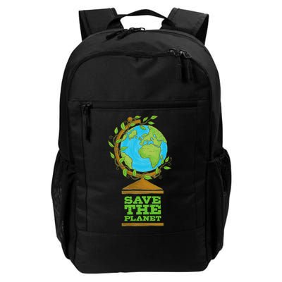 Save Our Planet World Globe Global Climate Change Cool Gift Daily Commute Backpack