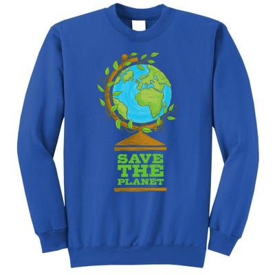 Save Our Planet World Globe Global Climate Change Cool Gift Sweatshirt