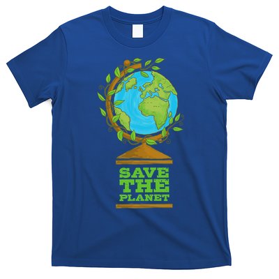 Save Our Planet World Globe Global Climate Change Cool Gift T-Shirt