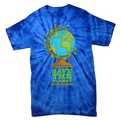 Save Our Planet World Globe Global Climate Change Cool Gift Tie-Dye T-Shirt