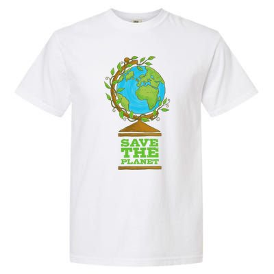 Save Our Planet World Globe Global Climate Change Cool Gift Garment-Dyed Heavyweight T-Shirt