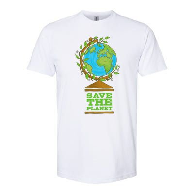 Save Our Planet World Globe Global Climate Change Cool Gift Softstyle CVC T-Shirt