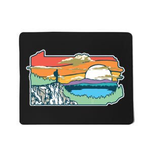 State Of Pennsylvania Nature Illustration Outdoor Graphic Mousepad