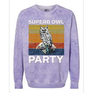 Superb Owl Party What We Do In The Shadows Owl Lover Colorblast Crewneck Sweatshirt