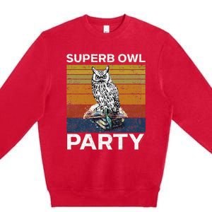 Superb Owl Party What We Do In The Shadows Owl Lover Premium Crewneck Sweatshirt