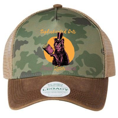 Sophisticated Cats Read Litterature Legacy Tie Dye Trucker Hat