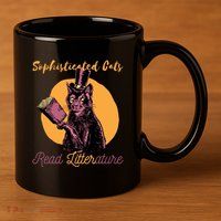 Sophisticated Cats Read Litterature 11oz C Handle Ceramic Mug