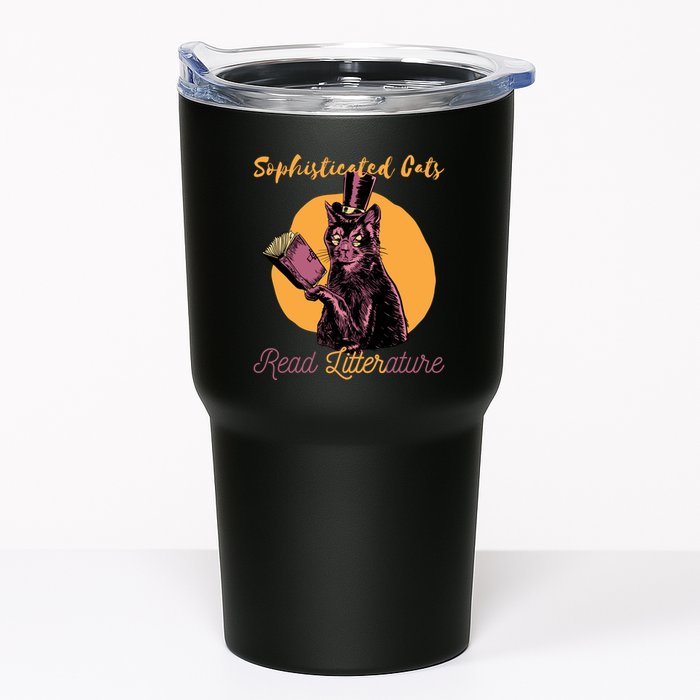 Sophisticated Cats Read Litterature Tumbler