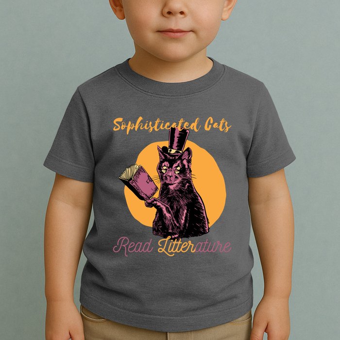 Sophisticated Cats Read Litterature Toddler T-Shirt