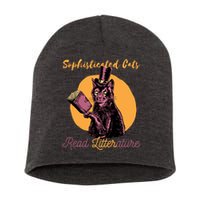 Sophisticated Cats Read Litterature Short Acrylic Beanie