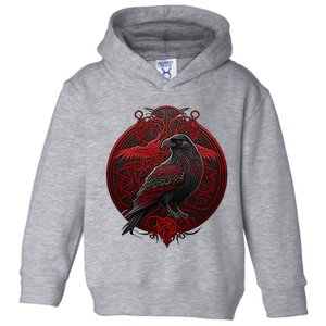 Scandinavian Odin Raven Toddler Hoodie