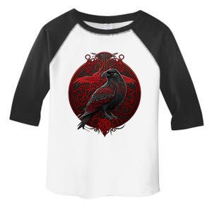 Scandinavian Odin Raven Toddler Fine Jersey T-Shirt