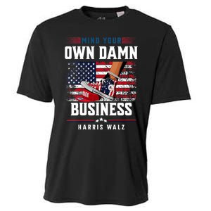 Stepping On Red Hat Mind Your Own Damn Business Harris Waltz Cooling Performance Crew T-Shirt