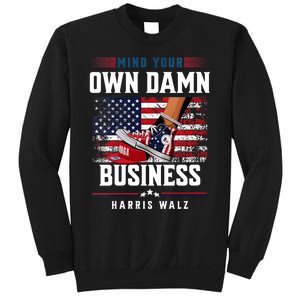 Stepping On Red Hat Mind Your Own Damn Business Harris Waltz Sweatshirt