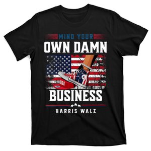 Stepping On Red Hat Mind Your Own Damn Business Harris Waltz T-Shirt