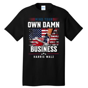 Stepping On Red Hat Mind Your Own Damn Business Harris Waltz Tall T-Shirt