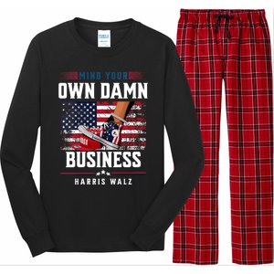 Stepping On Red Hat Mind Your Own Damn Business Harris Waltz Long Sleeve Pajama Set