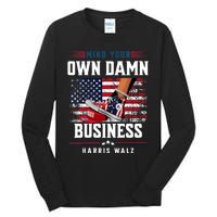 Stepping On Red Hat Mind Your Own Damn Business Harris Waltz Tall Long Sleeve T-Shirt