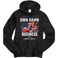 Stepping On Red Hat Mind Your Own Damn Business Harris Waltz Tie Dye Hoodie