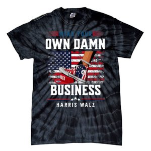 Stepping On Red Hat Mind Your Own Damn Business Harris Waltz Tie-Dye T-Shirt