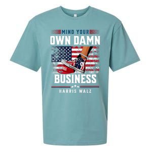 Stepping On Red Hat Mind Your Own Damn Business Harris Waltz Sueded Cloud Jersey T-Shirt