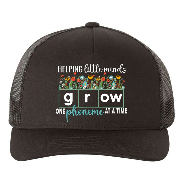 Science Of Reading Helping A Little Minds Grow Phonics Women Yupoong Adult 5-Panel Trucker Hat