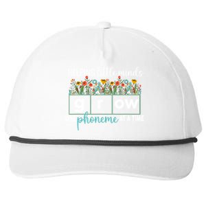 Science Of Reading Helping A Little Minds Grow Phonics Women Snapback Five-Panel Rope Hat