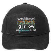 Science Of Reading Helping A Little Minds Grow Phonics Women 7-Panel Snapback Hat