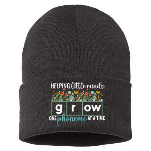 Science Of Reading Helping A Little Minds Grow Phonics Women Sustainable Knit Beanie