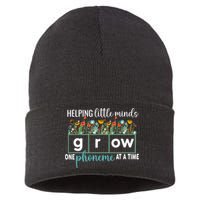 Science Of Reading Helping A Little Minds Grow Phonics Women Sustainable Knit Beanie