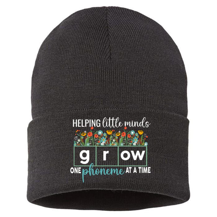 Science Of Reading Helping A Little Minds Grow Phonics Women Sustainable Knit Beanie